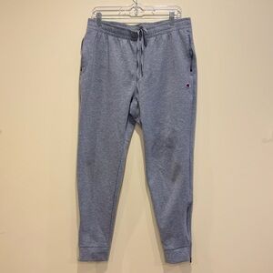 Champion Powerblend Fleece Jogger Pants in Gray (Size L)